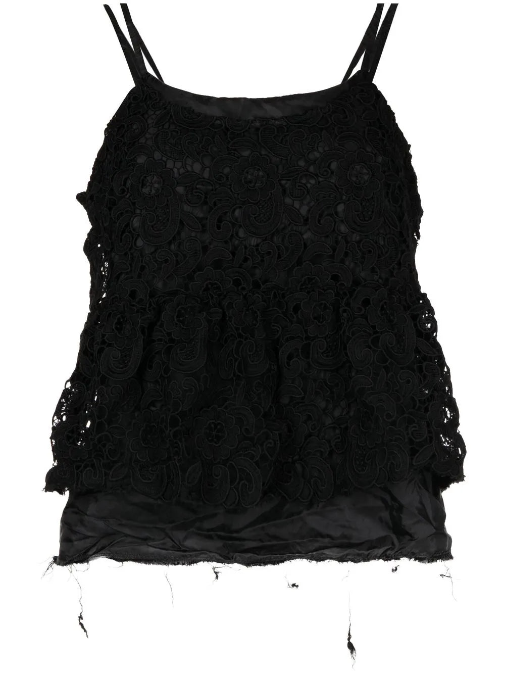 Lace-Detail Layered Top