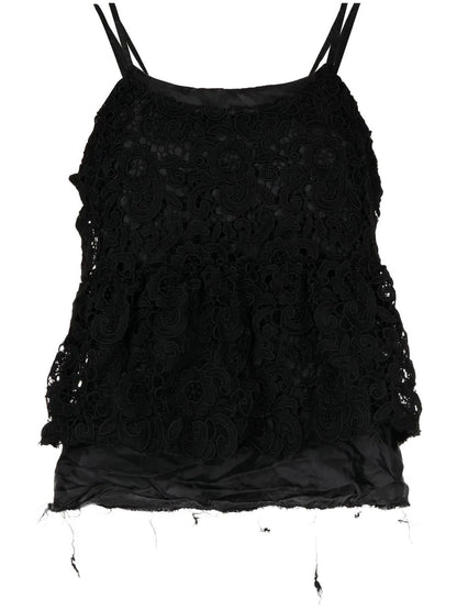 Lace-Detail Layered Top