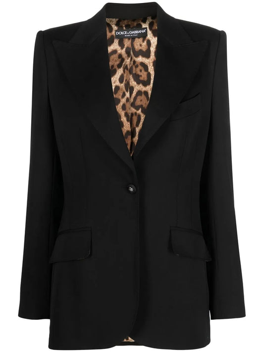 Single-Breasted Button-Fastening Blazer