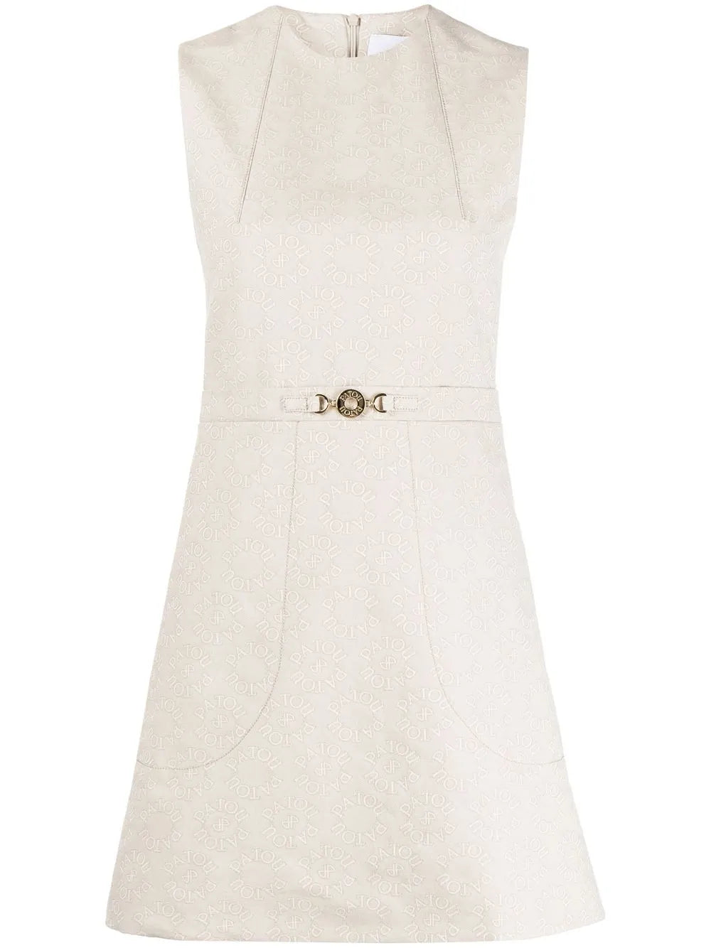 Logo-Jacquard Cotton A-Line Minidress