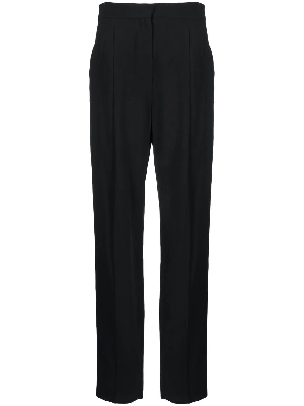 Darted Straight-Leg Trousers