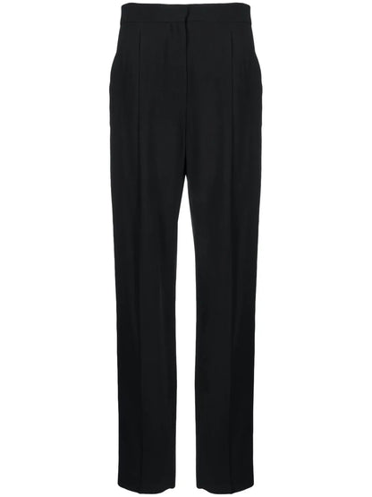 Darted Straight-Leg Trousers