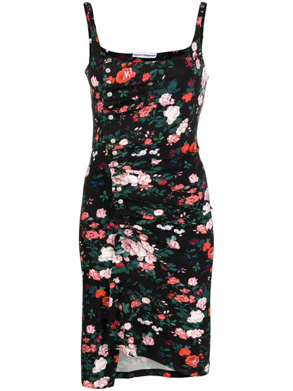 Floral-Print Sleeveless Mini Dress