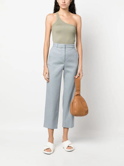 High Waist Cropped Trousers