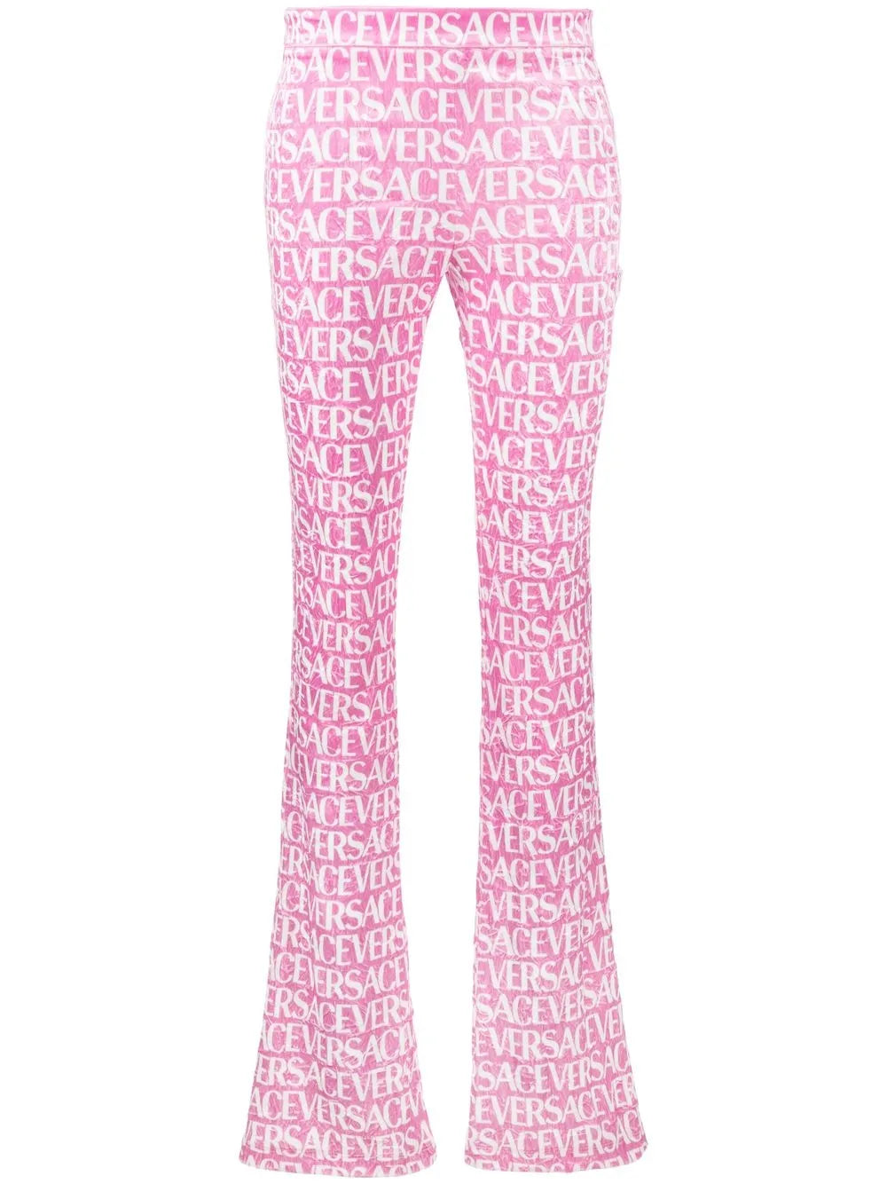 Logo-Print Flared Trousers