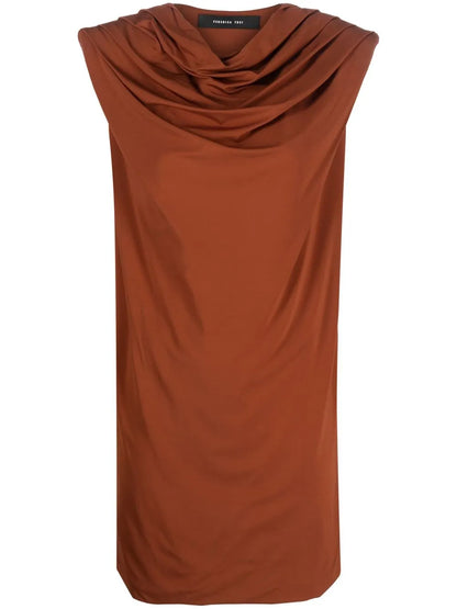 Ruched-Detail Mini Dress