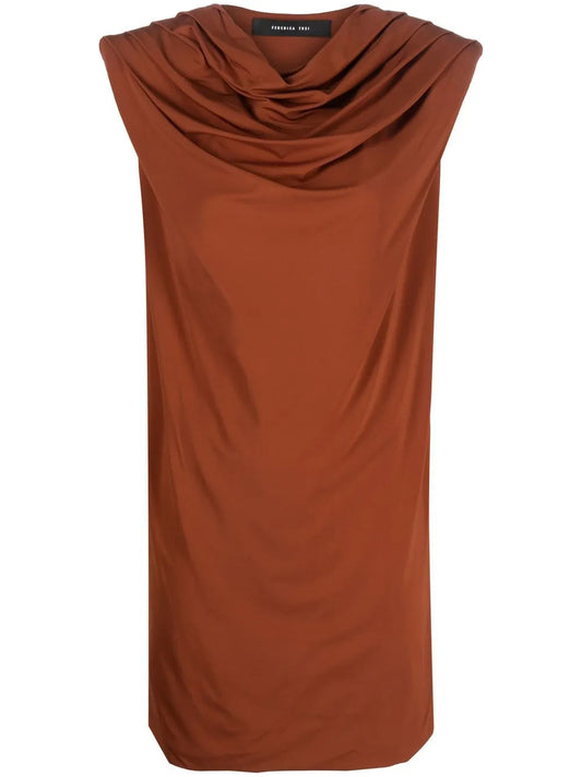 Ruched-Detail Mini Dress