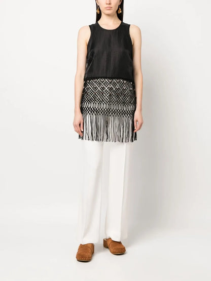 Sleeveless Macramé Top