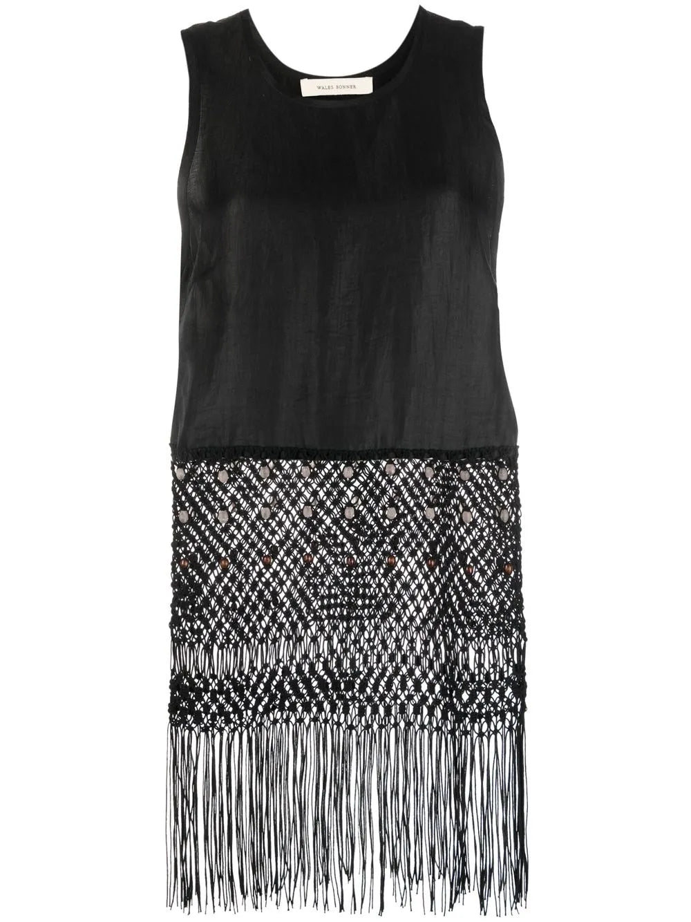 Sleeveless Macramé Top