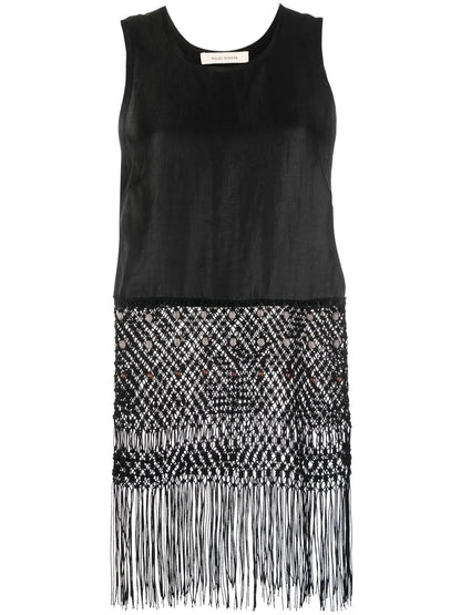 Sleeveless Macramé Top