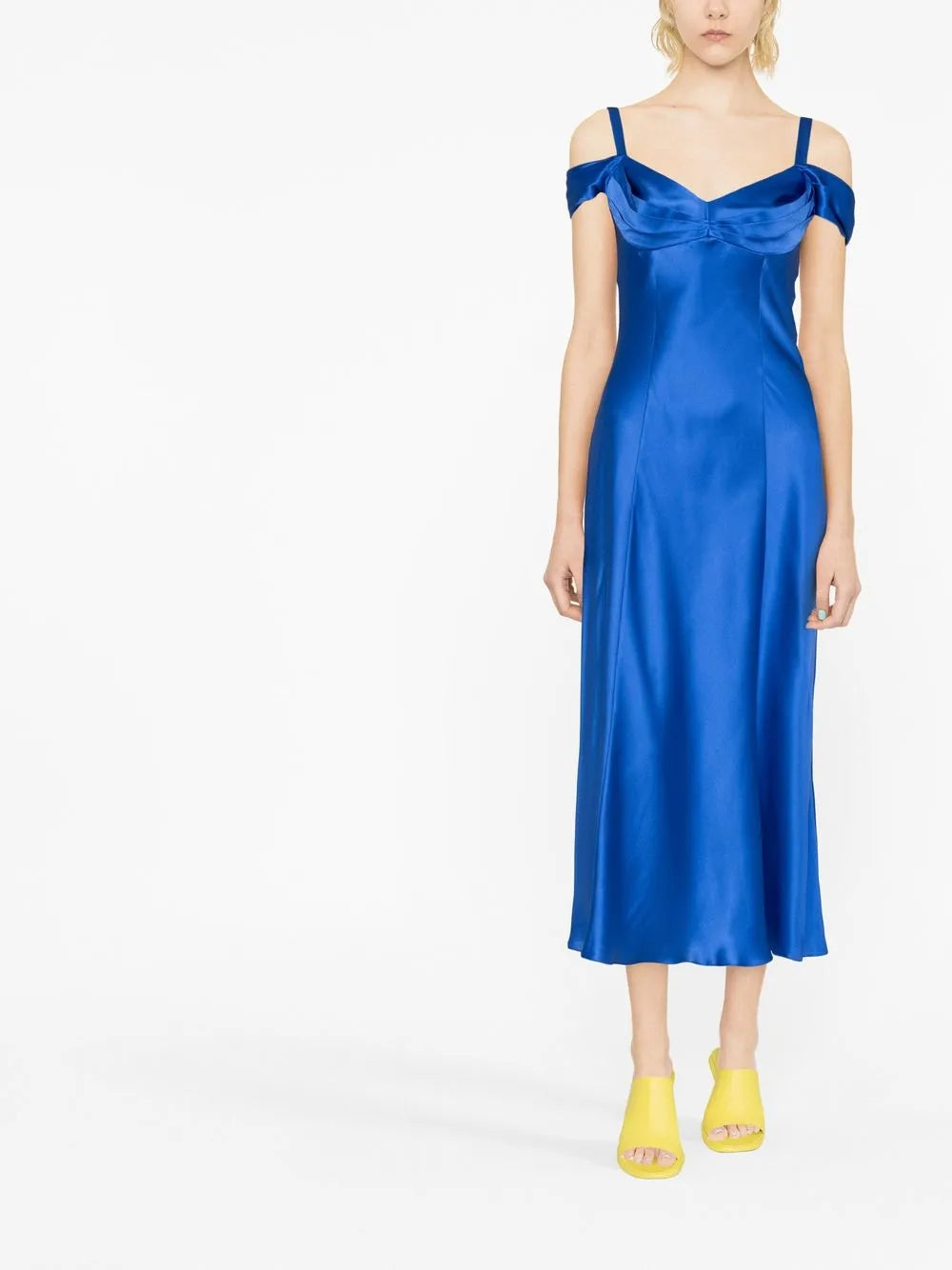 Draped Silk Dress