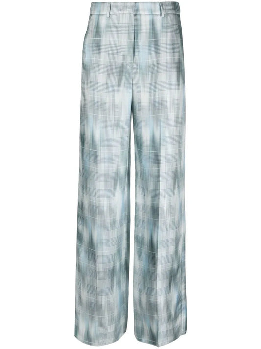 Prince Of Wales Silk Trousers