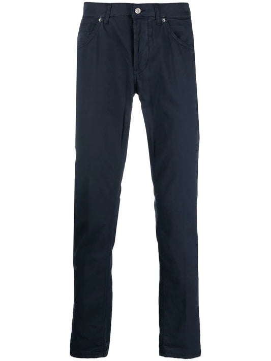 Mid-Rise Straight-Leg Jeans