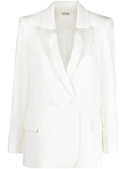 Visit Rhinestone-Embellished Blazer