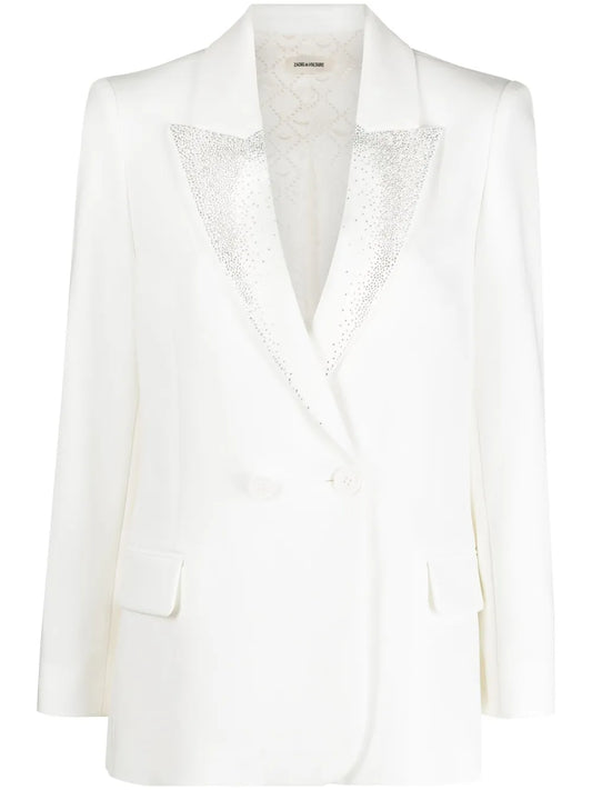 Visit Rhinestone-Embellished Blazer