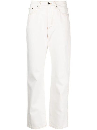 High-Waisted Flared Jeans