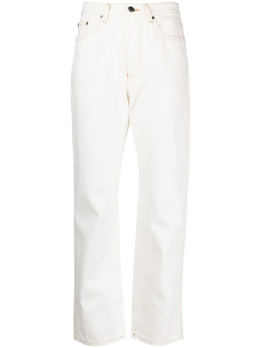 High-Waisted Flared Jeans