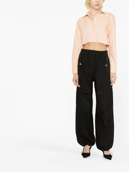 Logo-Patch Cropped Jacket