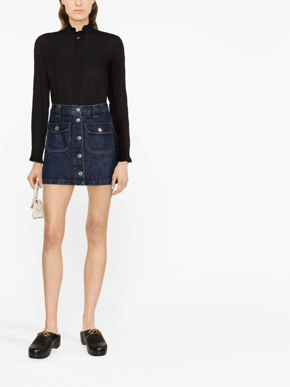 Collared Ruffled Shirt