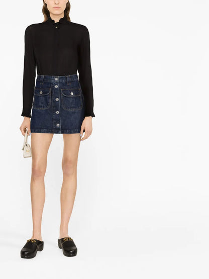 Collared Ruffled Shirt