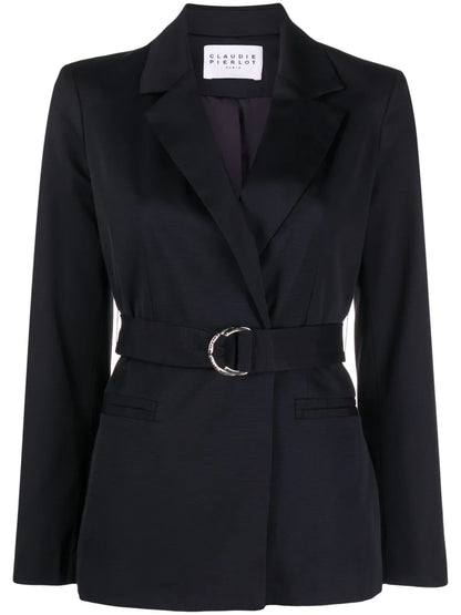 Belted-Waist Blazer