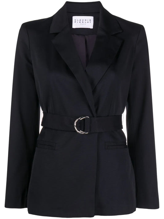 Belted-Waist Blazer