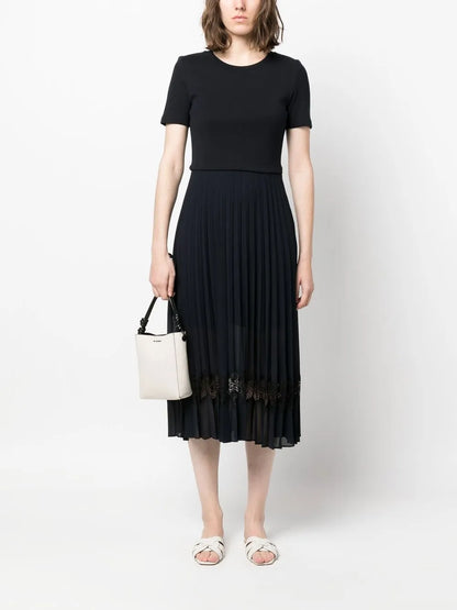 Bi-Material Dress