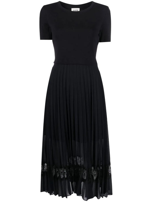 Bi-Material Dress