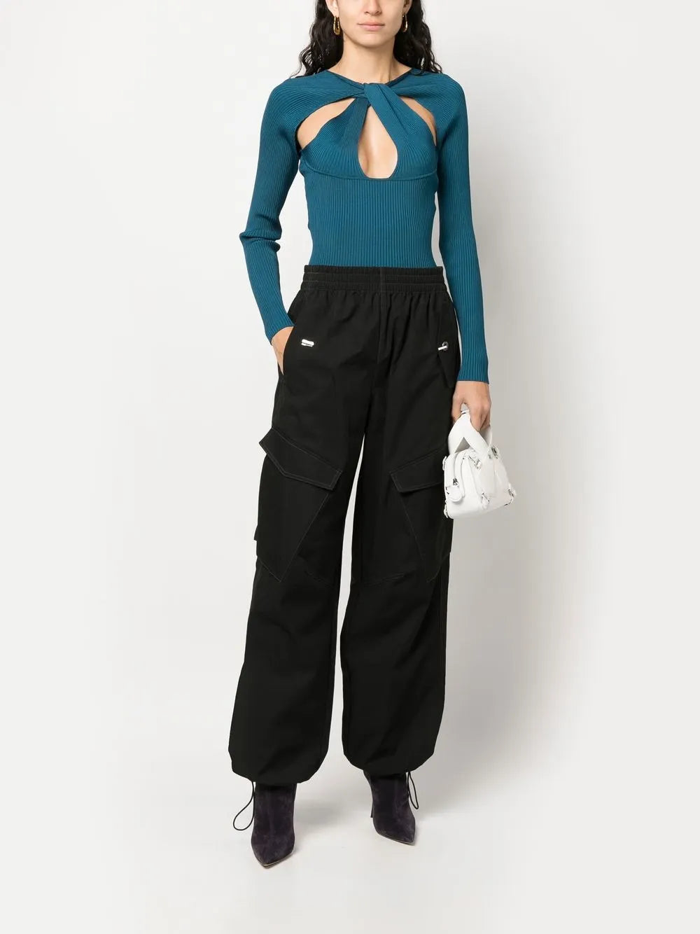 Twisted Cut-Out Sweater