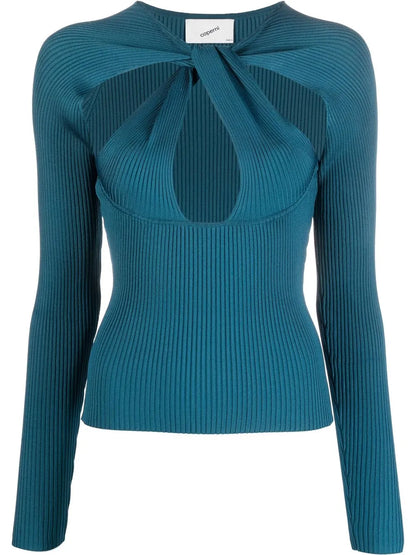 Twisted Cut-Out Sweater
