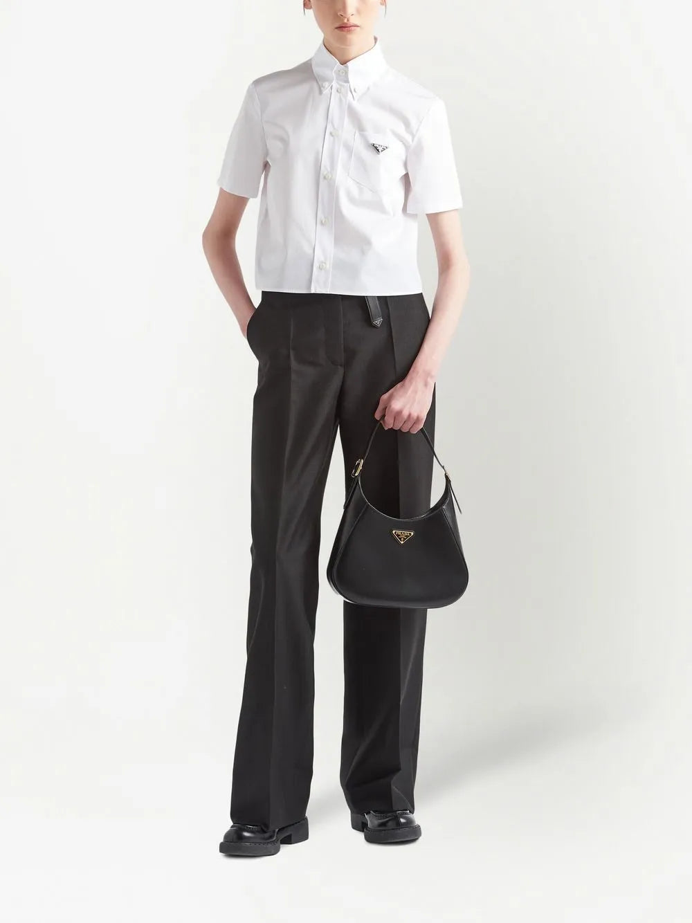 Kid-Mohair Tailored Trousers