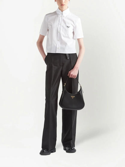 Kid-Mohair Tailored Trousers