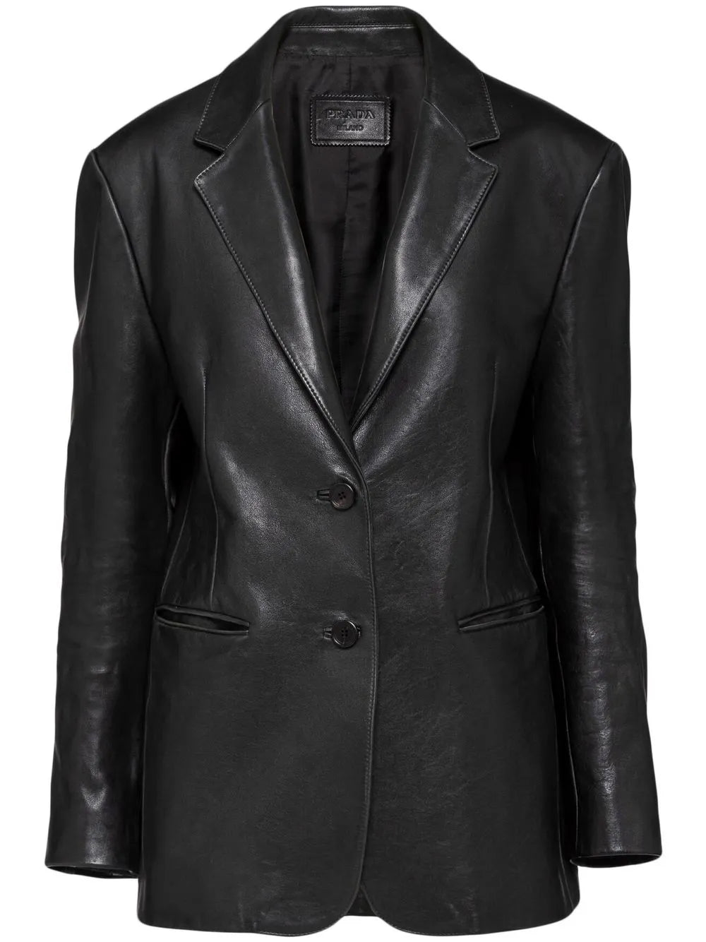 Single-Breasted Leather Jacket
