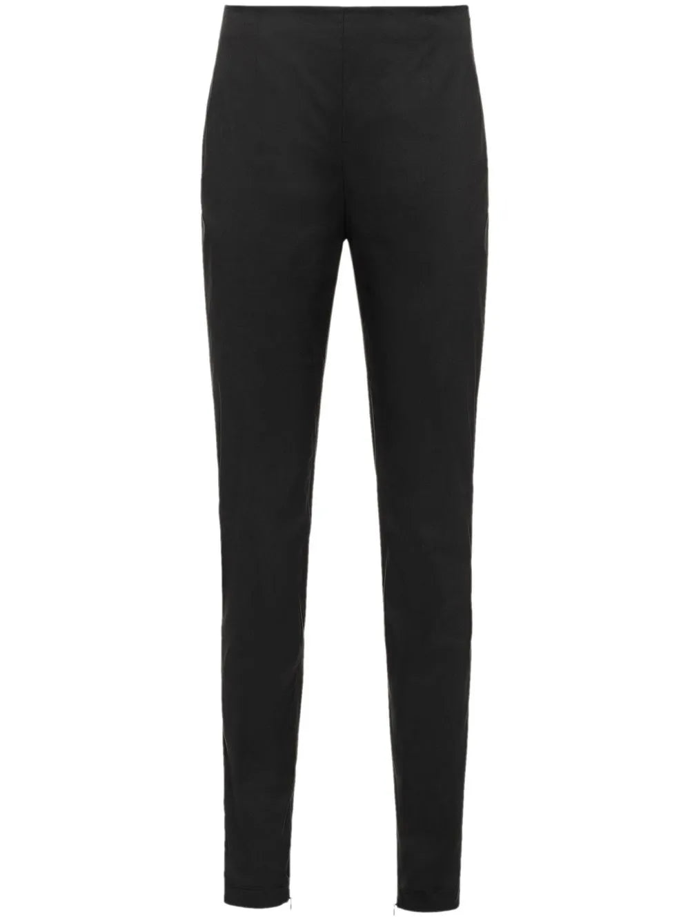 High-Waisted Slim-Cut Trousers