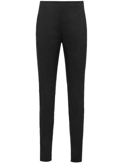High-Waisted Slim-Cut Trousers