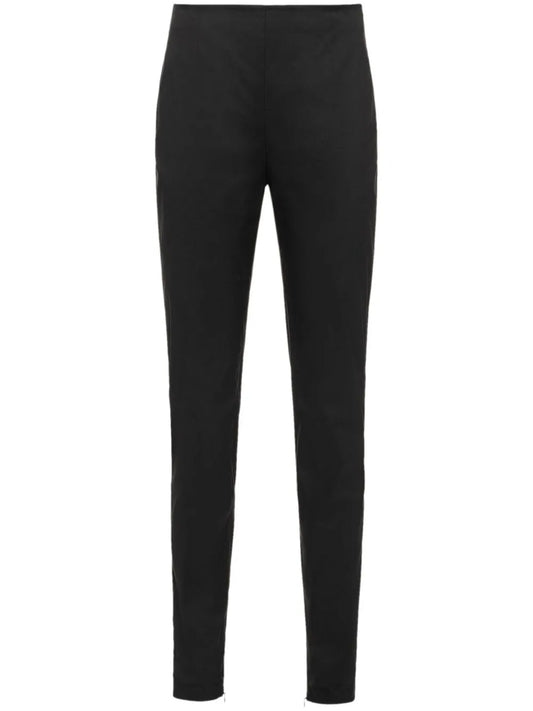 High-Waisted Slim-Cut Trousers
