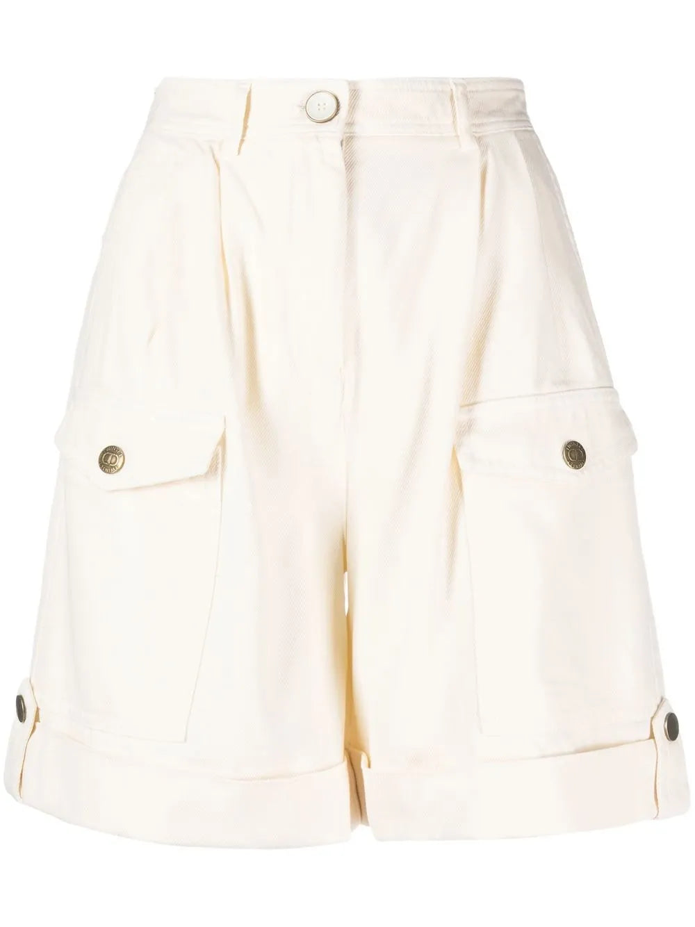 Belted Cotton Cargo Shorts