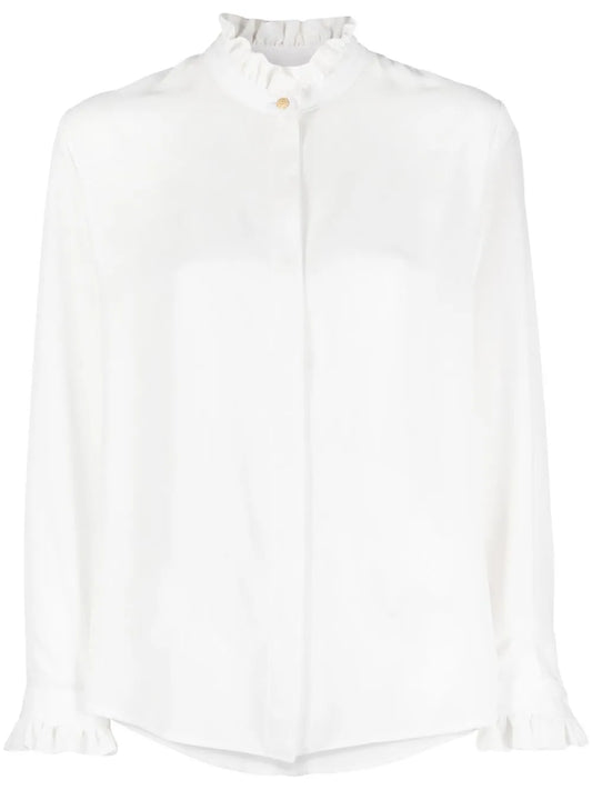 Wavy-Collar Shirt