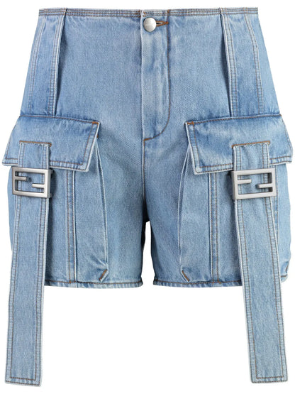 Baguette Denim Cargo Shorts