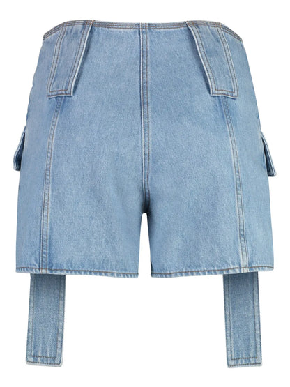 Baguette Denim Cargo Shorts