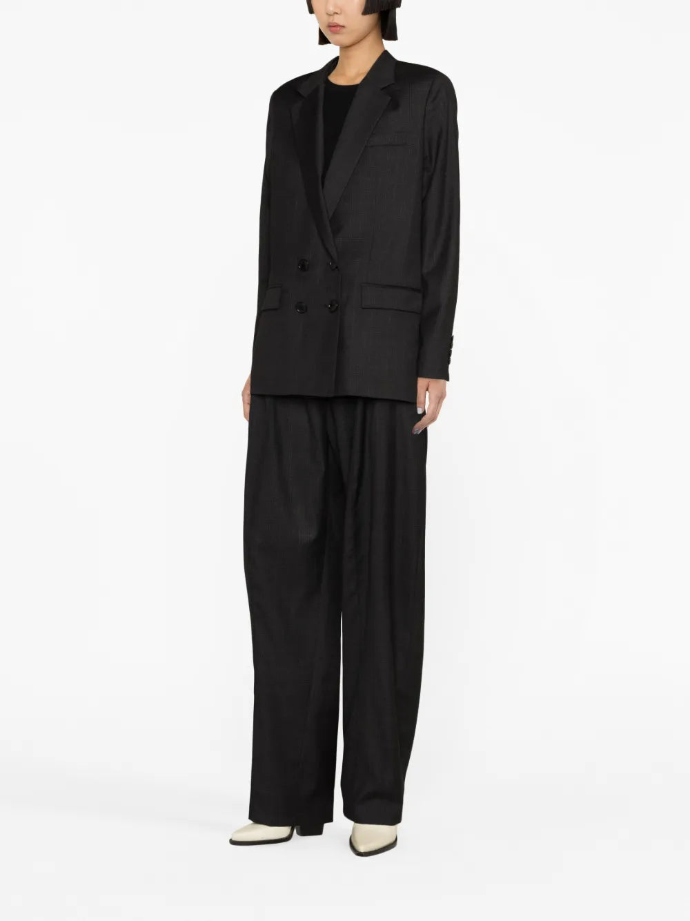 Sopiavea Plaid-Check Tapered Trousers