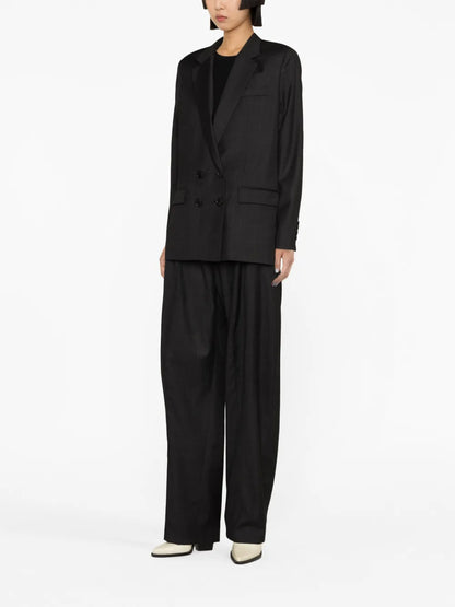 Sopiavea Plaid-Check Tapered Trousers