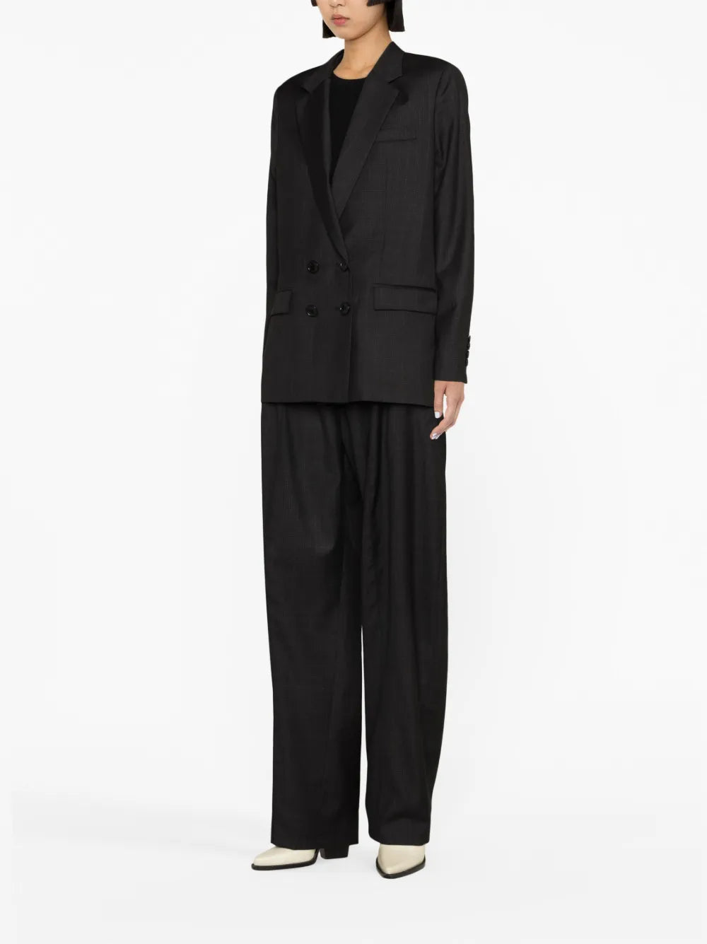 Manelle Virgin Wool Double-Breasted Blazer