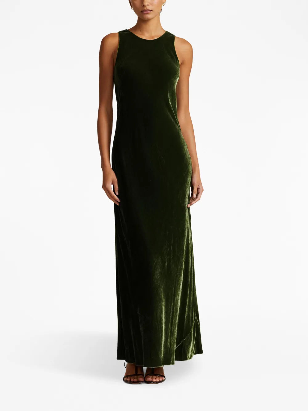 Velvet Slip-On Maxi Dress