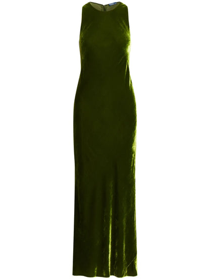 Velvet Slip-On Maxi Dress