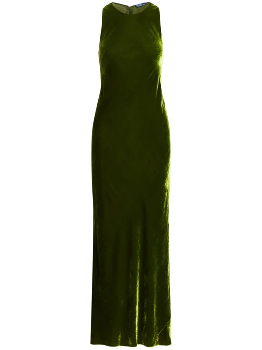 Velvet Slip-On Maxi Dress