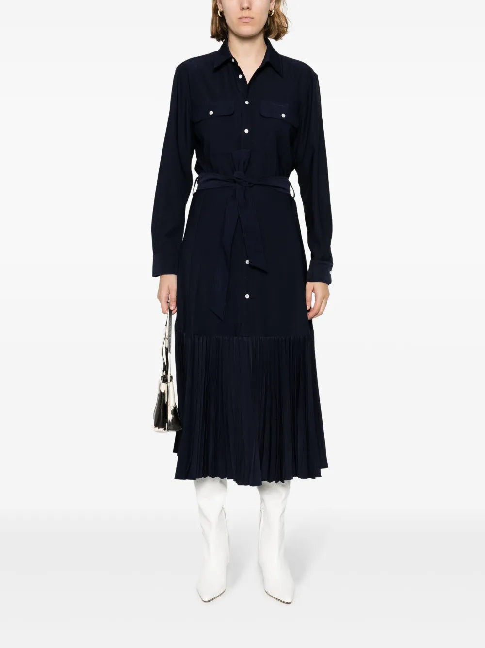 Belted Midi Shirtdress