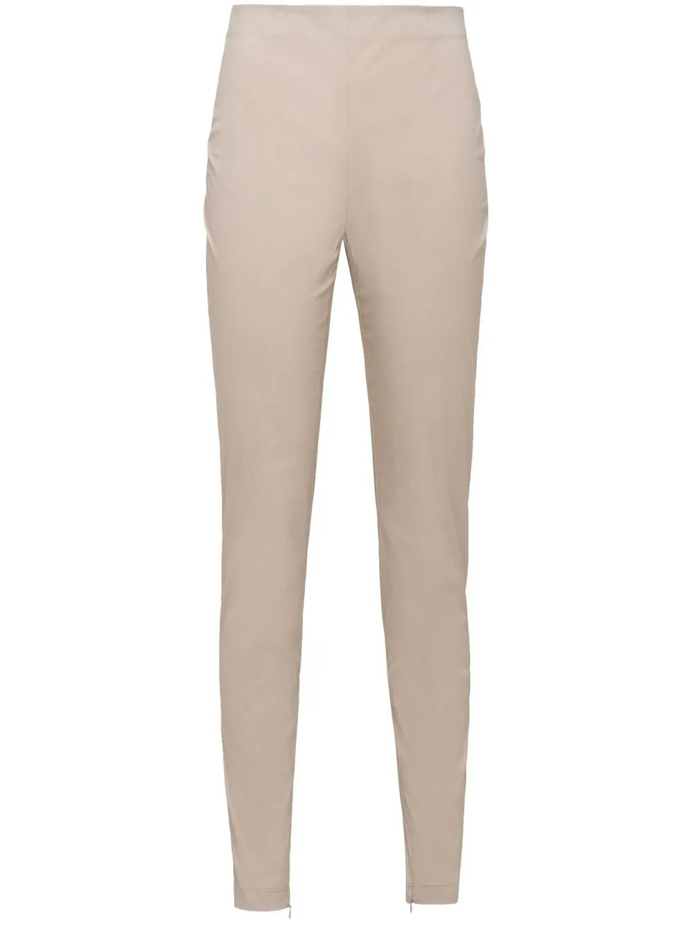 High-Waisted Slim-Cut Trousers