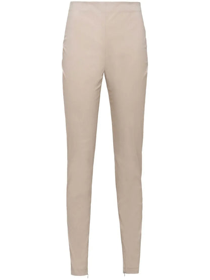 High-Waisted Slim-Cut Trousers