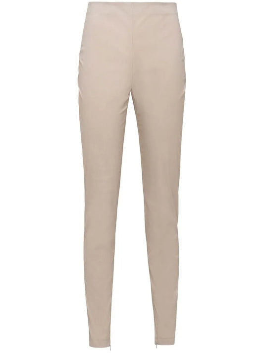 High-Waisted Slim-Cut Trousers